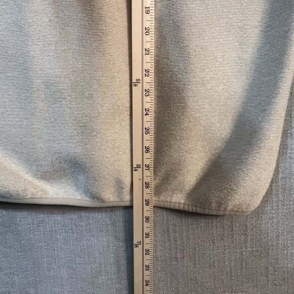 EDDIE BAUER Sweater Mens Size L Oatmeal Knit Fleece 1/4 Snap Pullover Outdoor - Picture 10 of 10